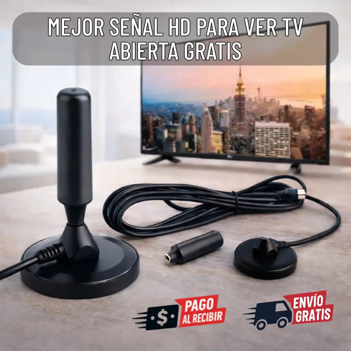 SignalMax 360° 2X1 – Antena TV Digital TDT 4K UHD Profesional +3000 Canales