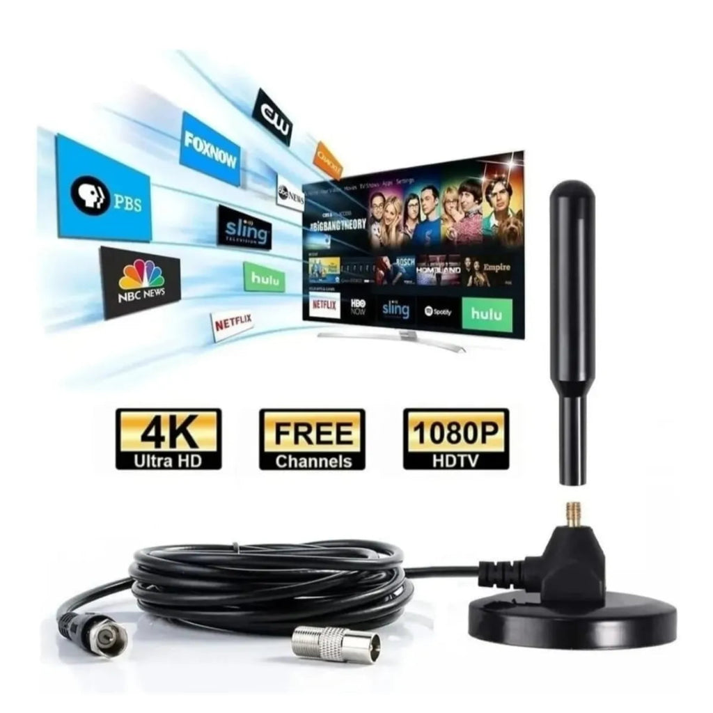 SignalMax 360° 2X1 – Antena TV Digital TDT 4K UHD Profesional +3000 Canales