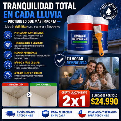 AquaBlock™– Impermeabilizante Transparente Antigoteras