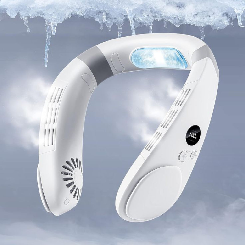 AirFlow 360° Pro – Ventilador de Cuello Portátil