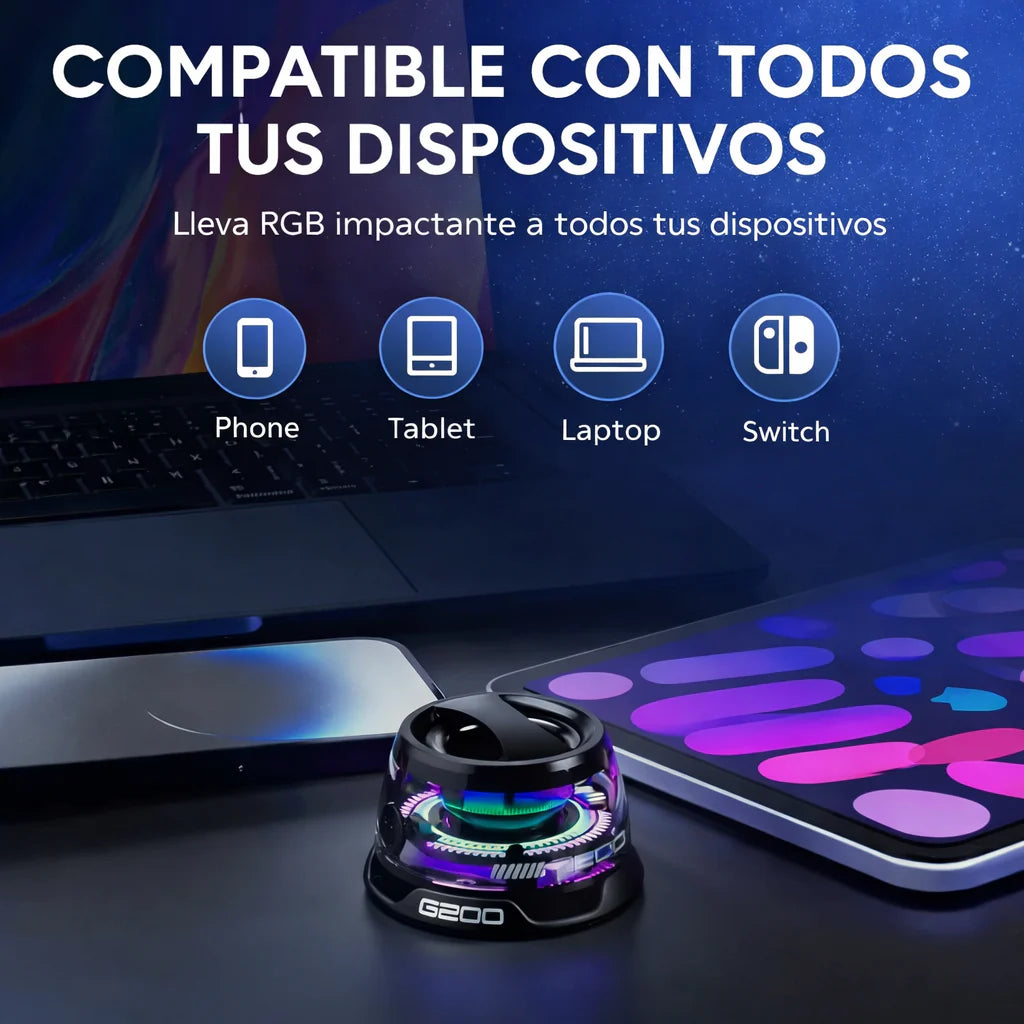 MagSound Pro 2X1 – Parlante Magnético RGB Bluetooth