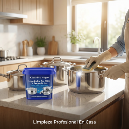 Clean Pro 360° 3X1 – Limpiador De Ollas Y Superficies + Elimina Grasa Y Óxido Difícil