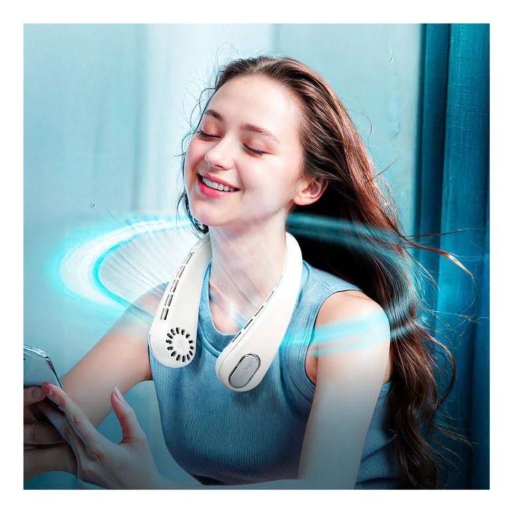 AirFlow 360° Pro – Ventilador de Cuello Portátil